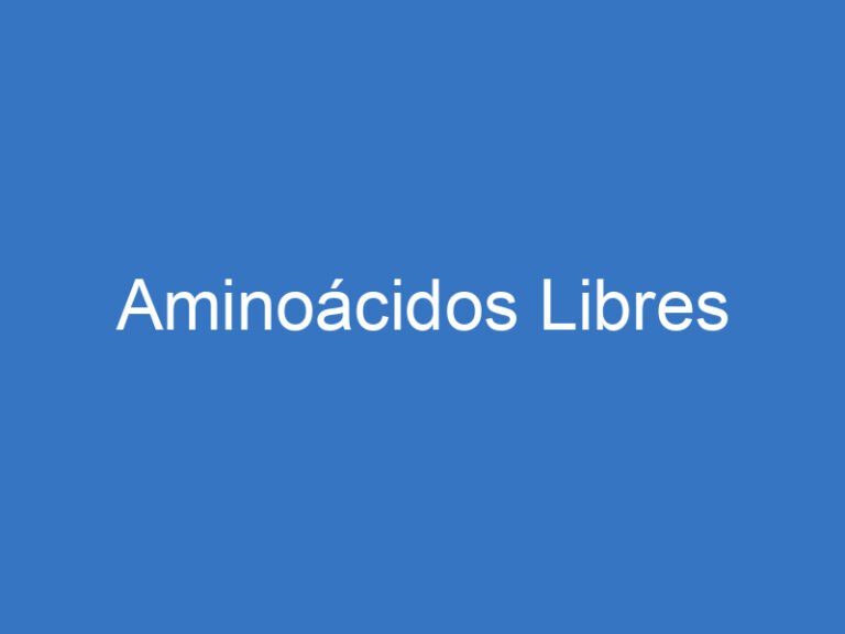 Aminoácidos Libres