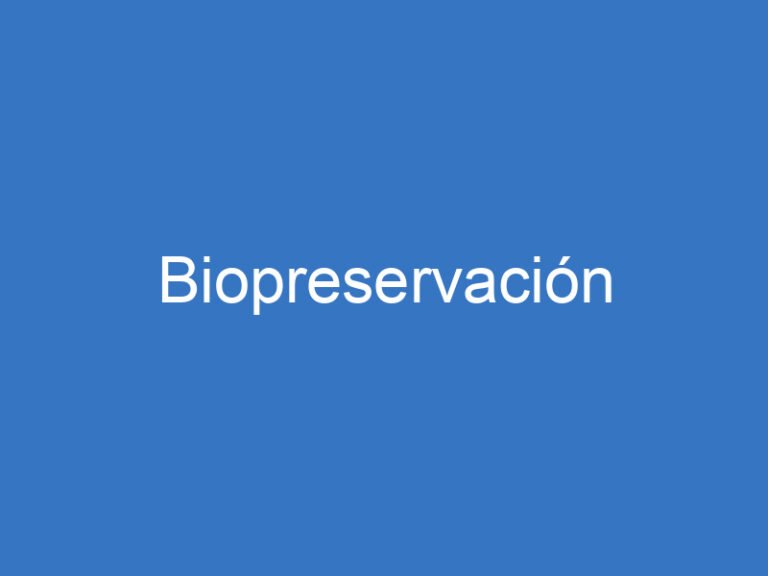 Biopreservación