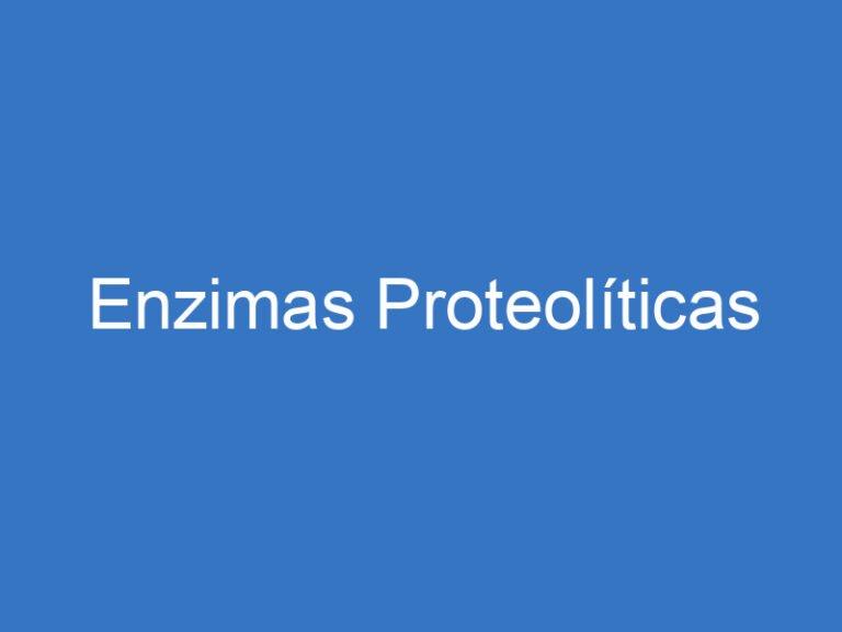 Enzimas Proteolíticas