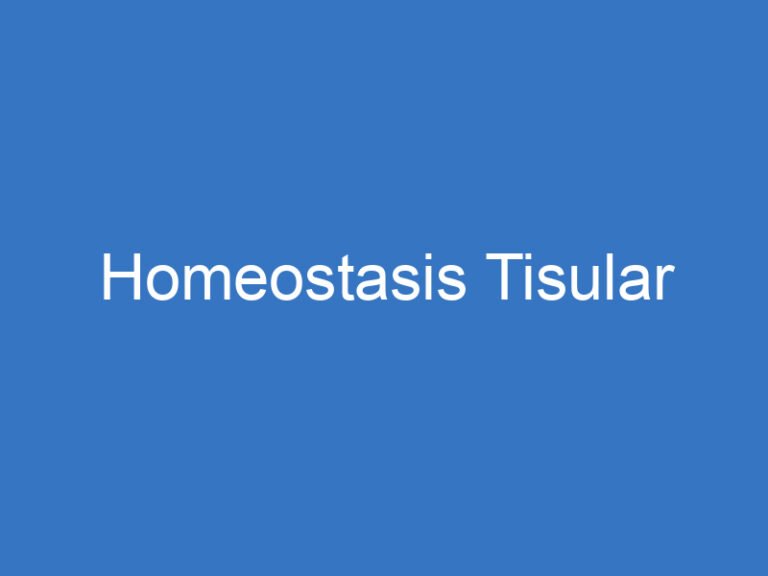 Homeostasis Tisular