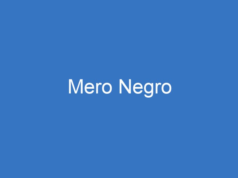 Mero Negro