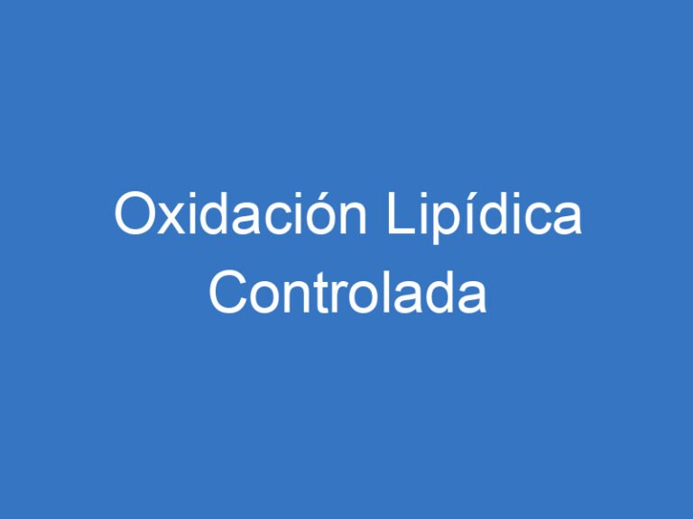 Oxidación Lipídica Controlada