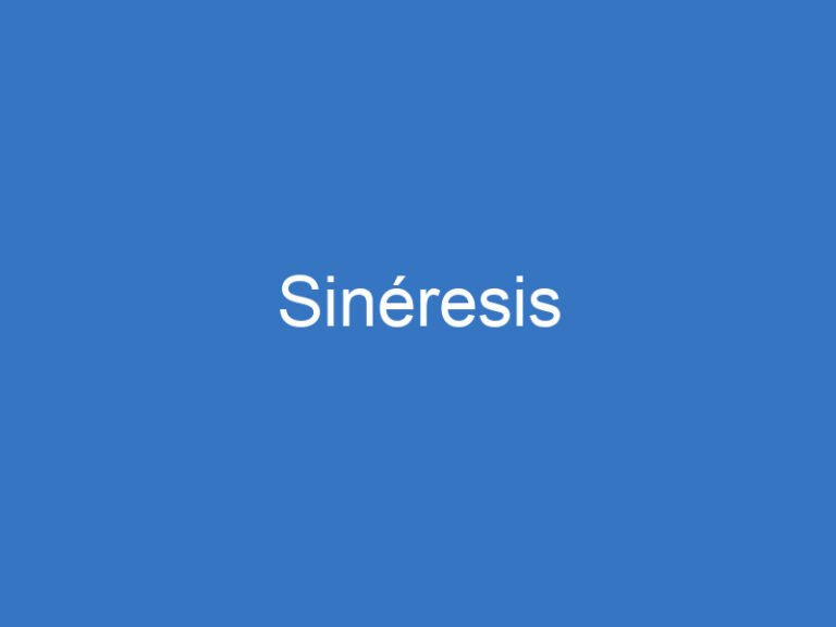 Sinéresis